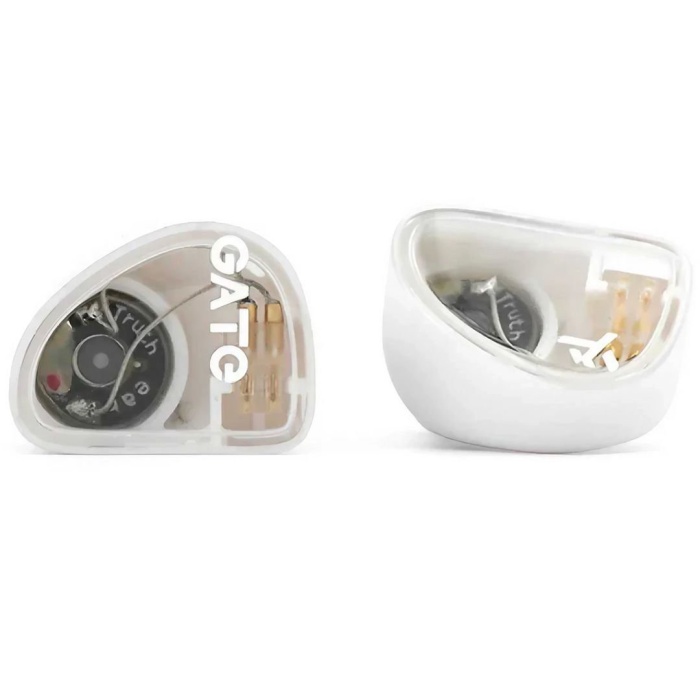 Truthear 06 0011 Gate Mikrofonlu Kulak İçi Stüdyo Monitör Kulaklığı (Beyaz) | Şeffaf Gövde Ergonomik Tasarım Günlük Kullanım